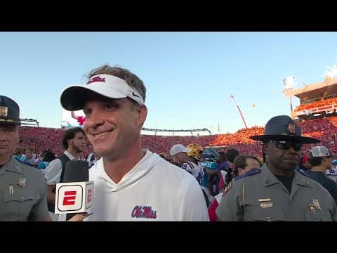 Lane Kiffin jokes that he's looking for Whit Weeks after the game 😅 | ESPN CFB