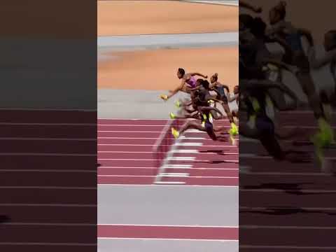 ROSWELL DELIVERS 💨 12.53 to win the women's 100m hurdles at the Lone Star Grand Prix