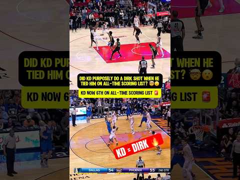 Did KD pay tribute to Dirk here?! 🤯😳