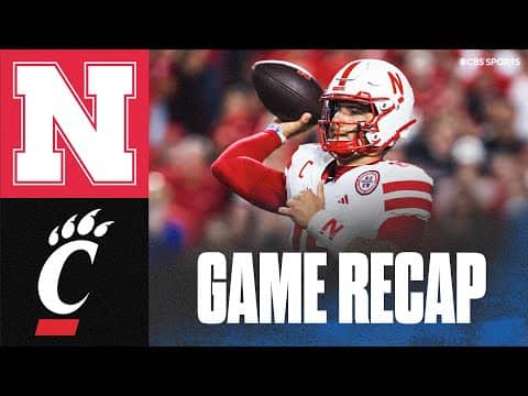 Dylan Raiola's 2 passing TDs help Nebraska hold off Cincinnati at Arrowhead Stadium | Game Recap