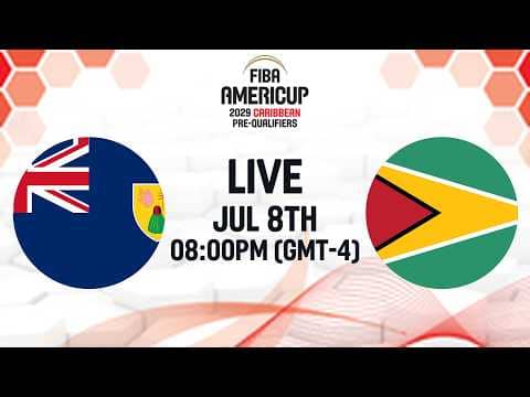 LIVE - Turks and Caicos v Guyana | FIBA AmeriCup 2029 Caribbean Pre-Qualifiers 2029 | Group Phase