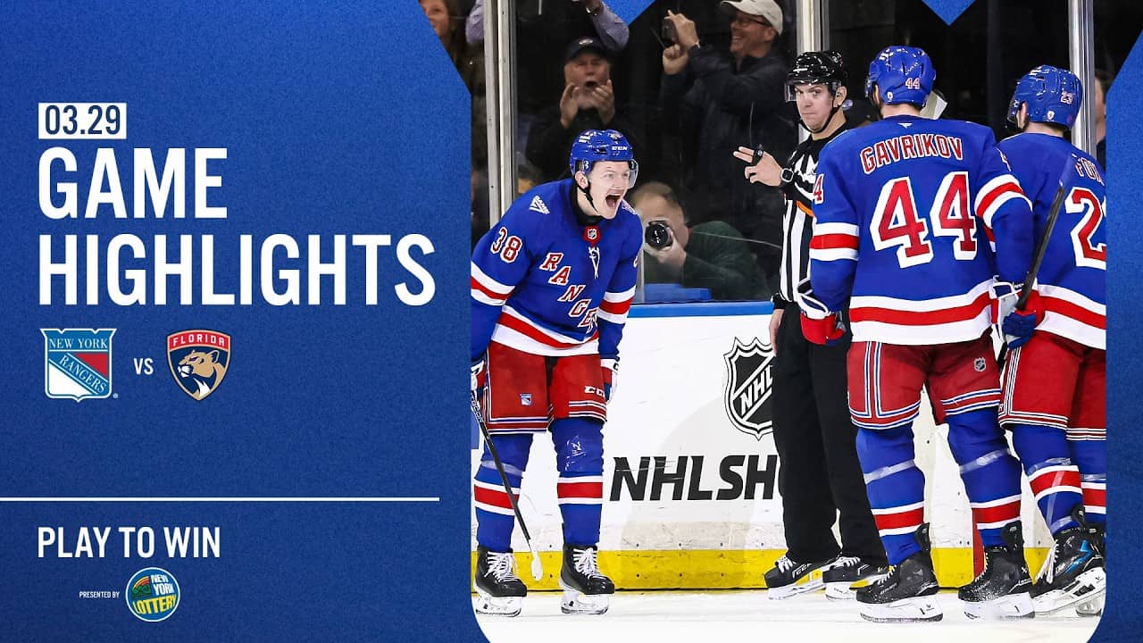 GAME HIGHLIGHTS | 2025-26: New York Rangers vs Florida Panthers (3/29/26)