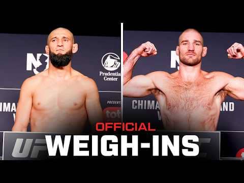 Chimaev vs Strickland Weigh-Ins | UFC 328