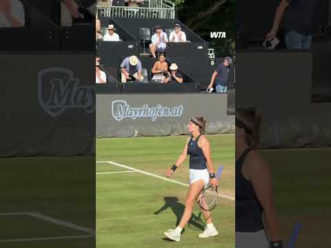 Karolina Muchova is into her 9th career singles final with her win over Ruse! #wta #tennis