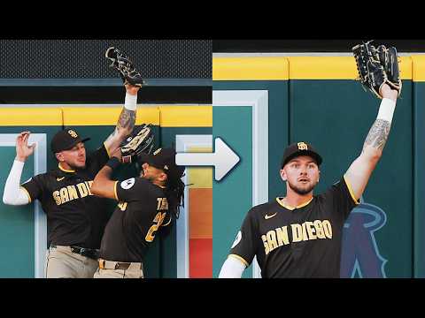 The second time this week Jackson Merrill has robbed a home run! 😱 | MLB Highlights