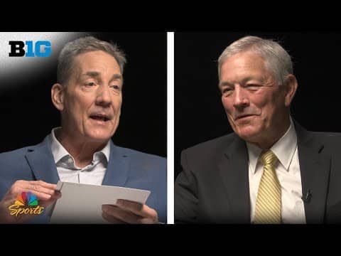 Iowa's Kirk Ferentz and Nebraska's Matt Rhule get quizzed on their corn knowledge | Big Ten on NBC