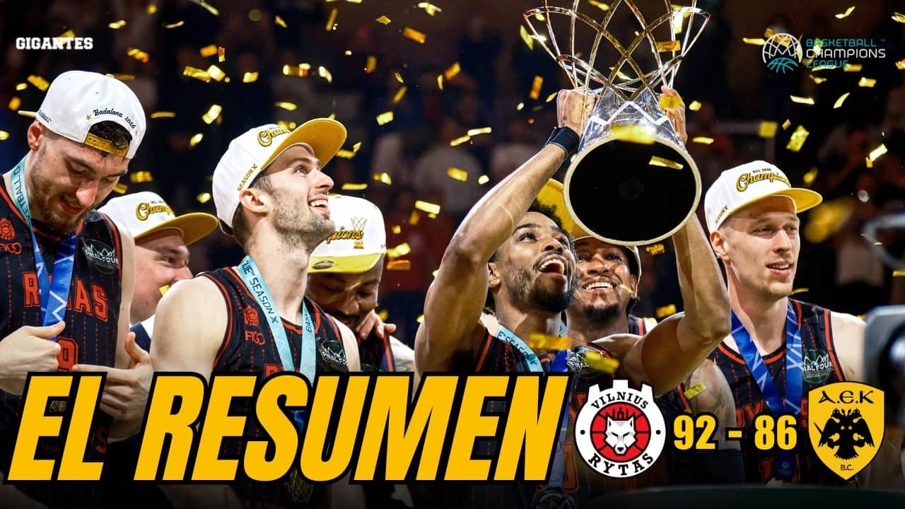 RYTAS VILNIUS CAMPEONES de la BCL | Resumen y highlights vs AEK Atenas