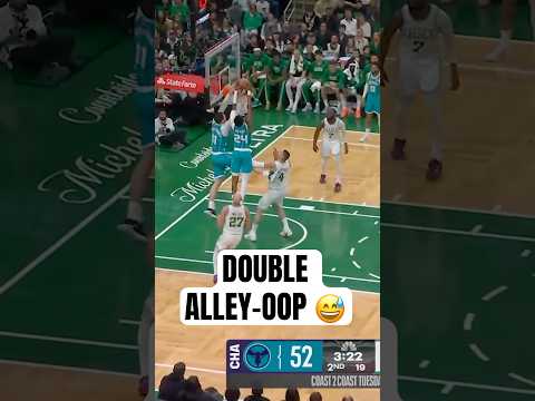 They had to make sure the alley-oop was 100% going in 😅