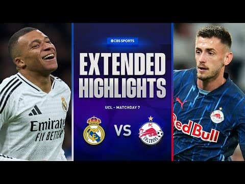 Real Madrid vs. Salzburg: Extended Highlights | UCL League Phase MD 7 | CBS Sports Golazo