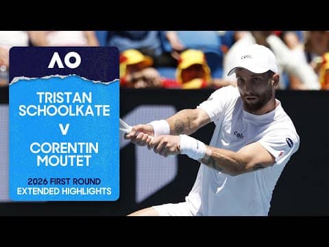 Tristan Schoolkate v Corentin Moutet Extended Highlights | Australian Open 2026 First Round