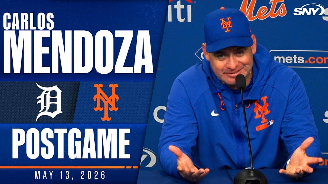 Carlos Mendoza on Carson Benge's walk-off hit as Mets beat Tigers 3-2 in extra innings