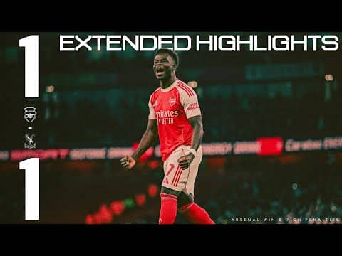 SEMI-FINAL BOUND | EXTENDED HIGHLIGHTS | Arsenal v Crystal Palace (1-1, 8-7 on pens) | Carabao Cup