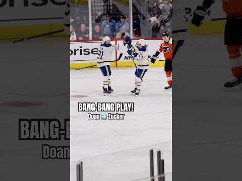 Josh Doan finds Jason Zucker! 🚨 #nhl #hockey #buffalosabres