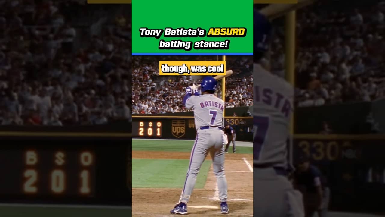 He stretched 'open stance' to the absolute limit!