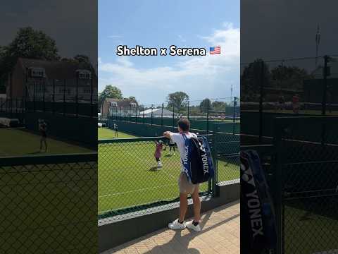 Ben Shelton picking up some tips from Serena Williams 👀