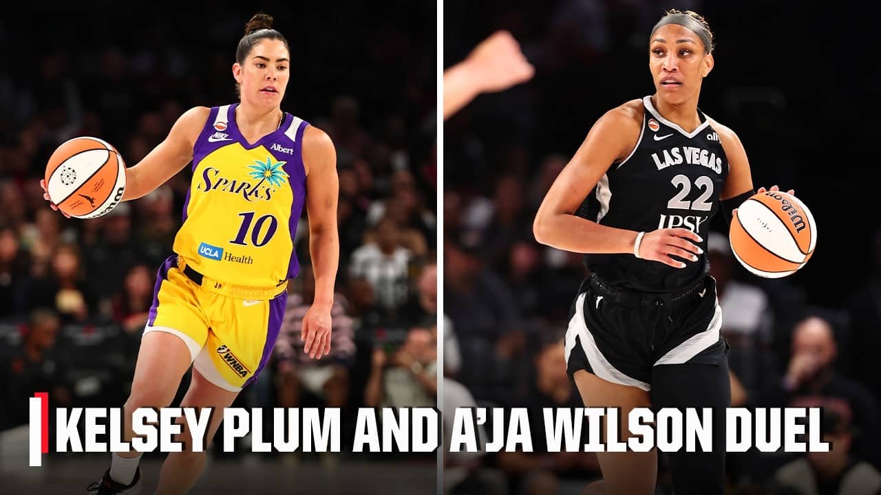 KELSEY PLUM AND A'JA WILSON DUEL IN THRILLER 🔥 | WNBA on ESPN