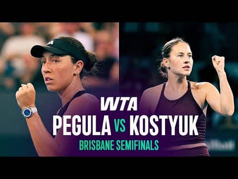 Jessica Pegula vs. Marta Kostyuk | 2026 Brisbane Semifinals | WTA Match Highlights