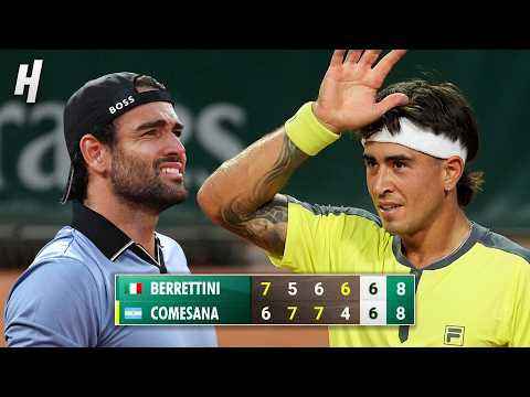 Berrettini vs Comesana 5TH SET TIEBREAK Was UNREAL  😱 Roland Garros 2026 🎾🔥