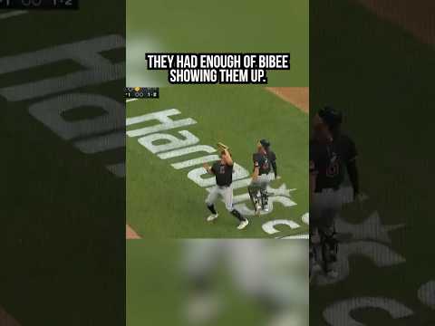 No way Tanner Bibee’s teammates are letting him catch another popup. 🤣