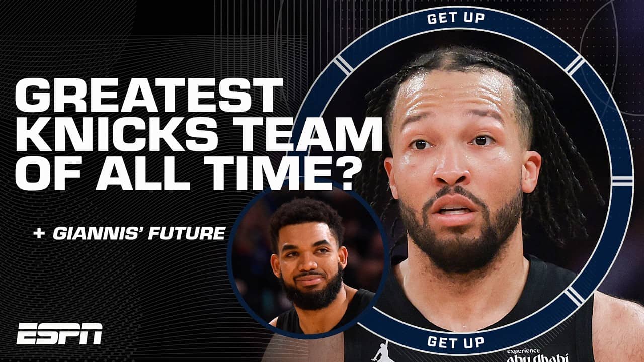 There is NO BETTER playoff duo than Karl Anthony-Towns and Jalen Brunson 👏 - Perk | Get Up