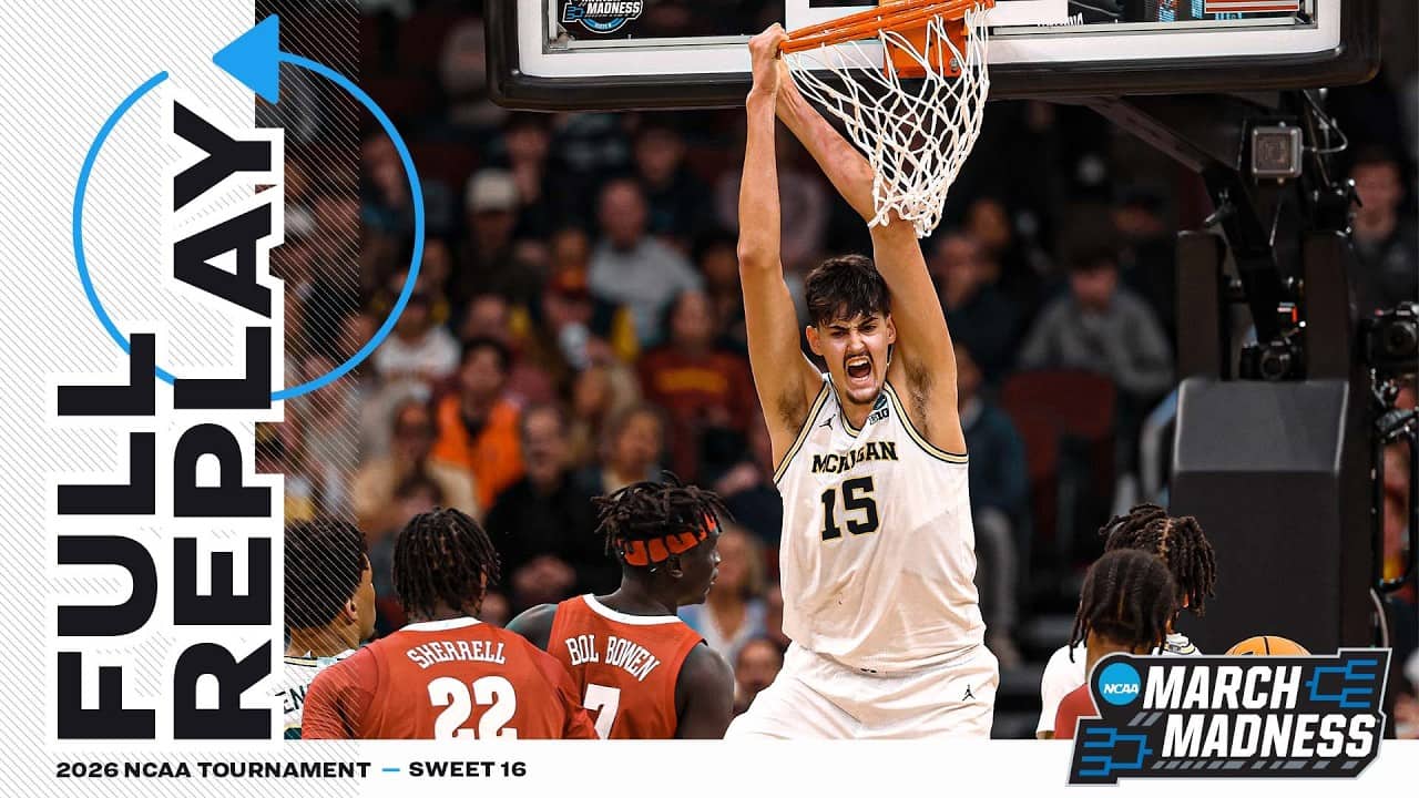 Michigan vs. Alabama: 2026 NCAA men's Sweet 16 | FULL REPLAY