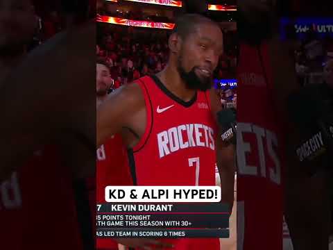 This moment between KD & Alpi says it all after big OT win!