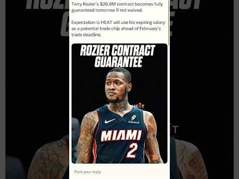 MAJOR UPDATE: will Miami Heat keep or cut Terry Rozier? Tomorrow is final date. #fyp #shorts #nba
