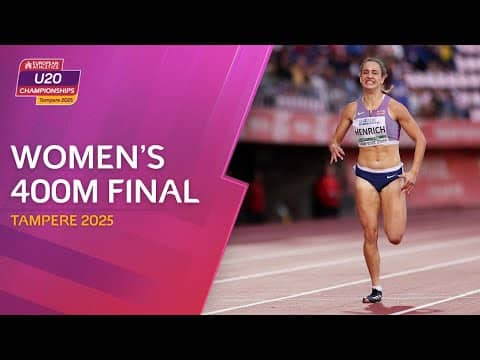 A DOMINANT display from Henrich! 🔥 Women's 400m Final | Tampere 2025