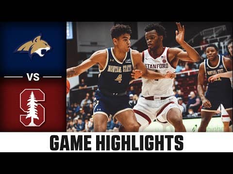 Montana State vs. Stanford Game Highlights | 2025-26 ACC Men's Basketball