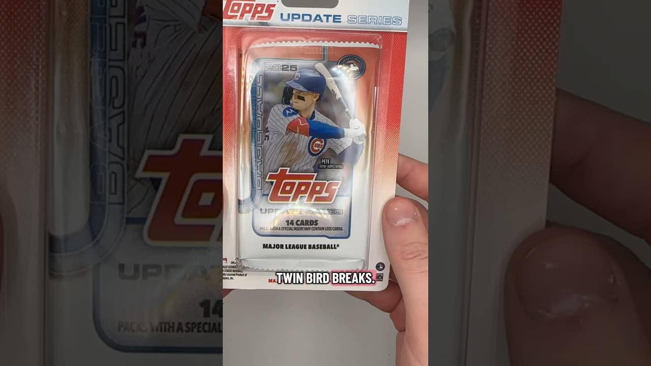 Did we strike gold with our tinsel blister? #twinbirdbreaks #topps #baseballcards
