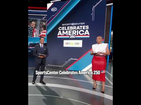 Christine Williamson and Kevin Negandhi kick off SportsCenter’s celebration of America 250 🇺🇸