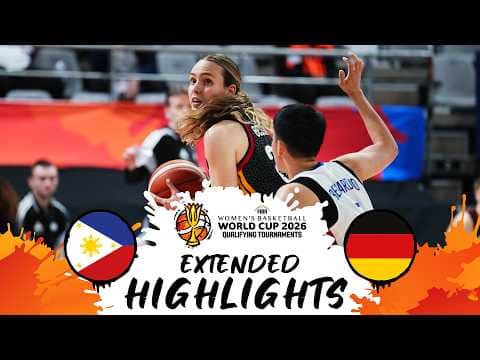 Philippines 🇵🇭 v Germany 🇩🇪 | Extended Highlights | #FIBAWWC 2026 Qualifying Tournament