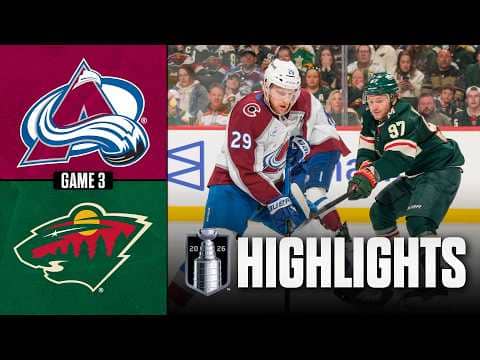 Avalanche vs. Wild | NHL Playoff Highlights | May 9, 2026