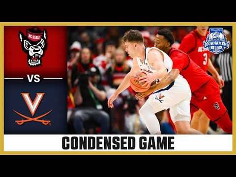 Virginia vs. NC State Condensed Game | 2026 T. Rowe Price ACC Men's Tournament