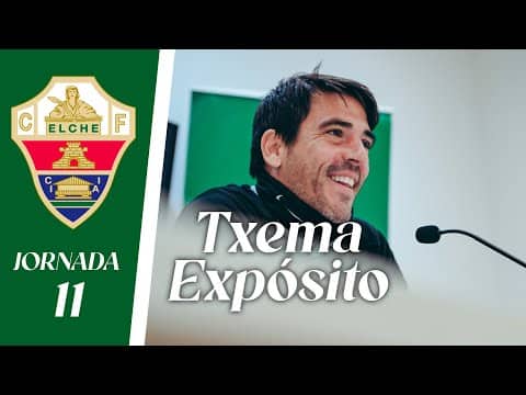 RUEDA DE PRENSA | Txema Expósito habla sobre el Elche CF Femenino - Levante UD B | Jornada 11