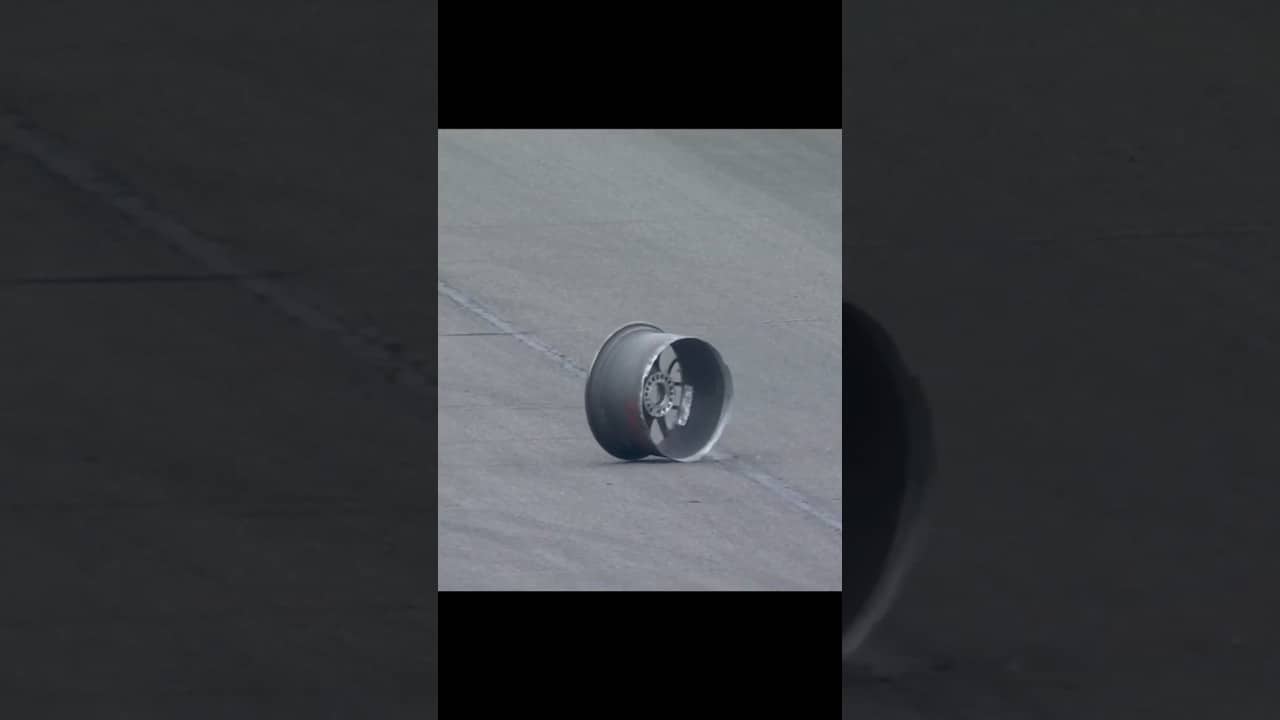 The wheel was CUT IN HALF?!
