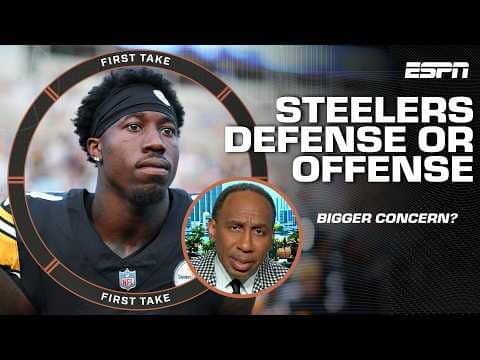 Stephen A. is very concerned about the Steelers' defense 👀 ‘They are already depleted!’ | First Take