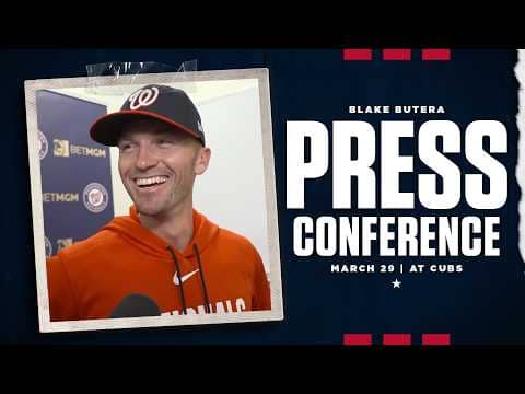 Blake Butera Press Conference | Nationals at Cubs | March 29, 2026