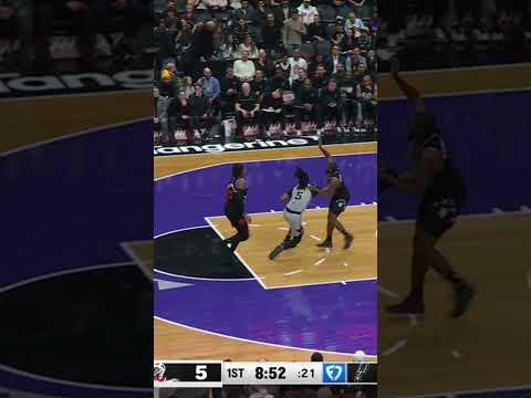 Denied and Delivered 😮‍💨 #spurs #nba #julianchampagnie #victorwembanyama