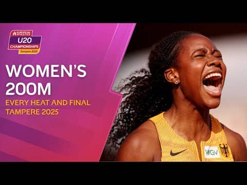 Magic Mokobe! 🇩🇪 EVERY Heat & Final of the Women's 200m | Tampere 2025