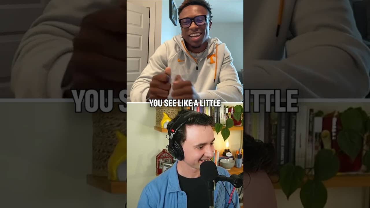 Tennessee CB Colton Hood let Benjamin Solak know how he came up with his signature celebration 🔥