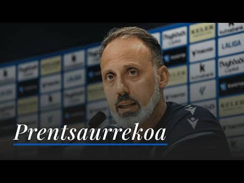 RUEDA DE PRENSA | Pellegrino Matarazzo | Real Sociedad - Elche CF