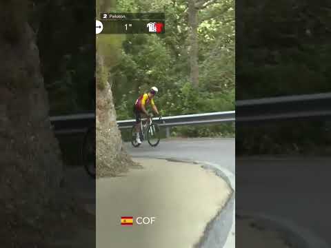 Ayuso dropped!😬 Juan Ayuso slips off the back of the peloton as they hit the foot of the final climb