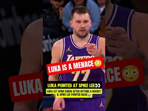 Luka was TRASH TALKING Spike Lee😭
