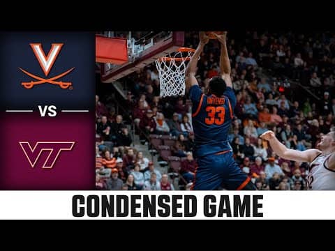 Virginia vs. Virginia Tech Condensed Game | 2025-26 ACC Men's Basketball