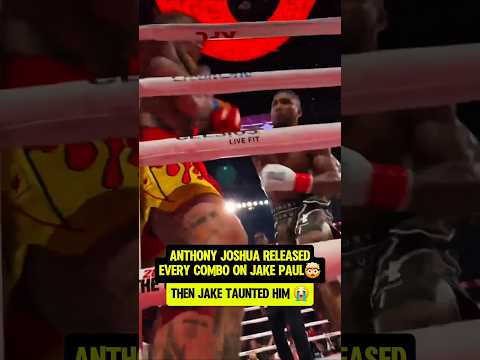 Anthony Joshua LET HIS HAND GO vs Jake😭