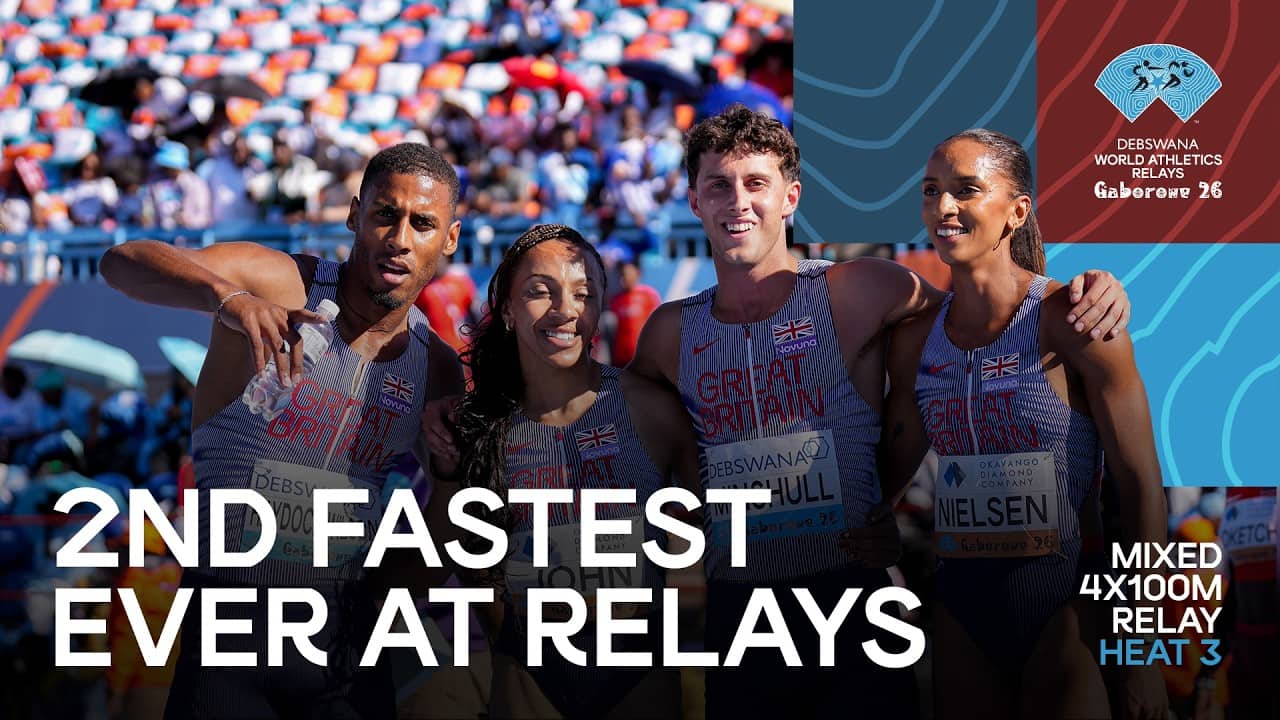 GB & NI run 2nd-fastest mixed 4x400m in World Relays heats | World Athletics Relays Gaborone 2026