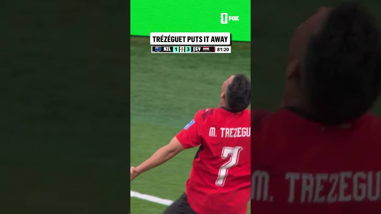 Trezeguet with the header to give Egypt a 3-1 lead over New Zealand!