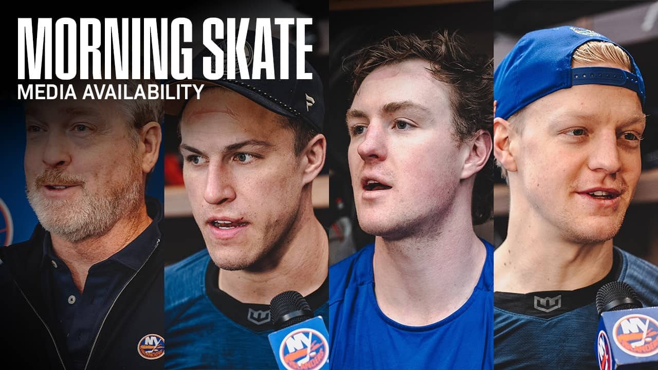 New York Islanders Morning Skate Availability | NYI vs PIT
