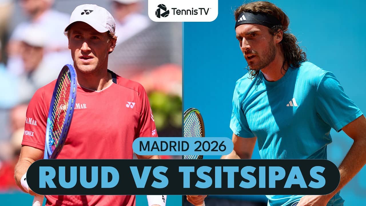 Casper Ruud vs Stefanos Tsitsipas 3-Hour Rollercoaster | Madrid 2026 Highlights